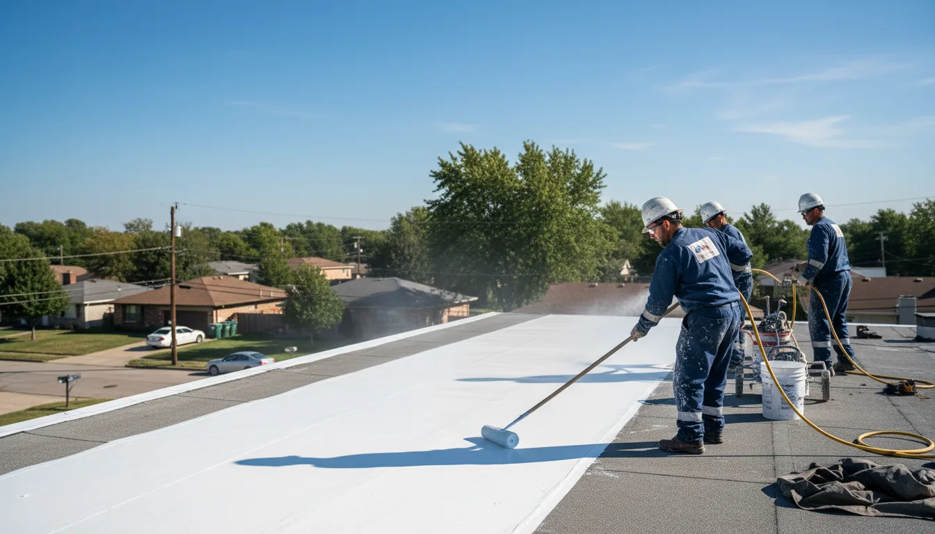 Commercial roof coating in Hyde, PA near me